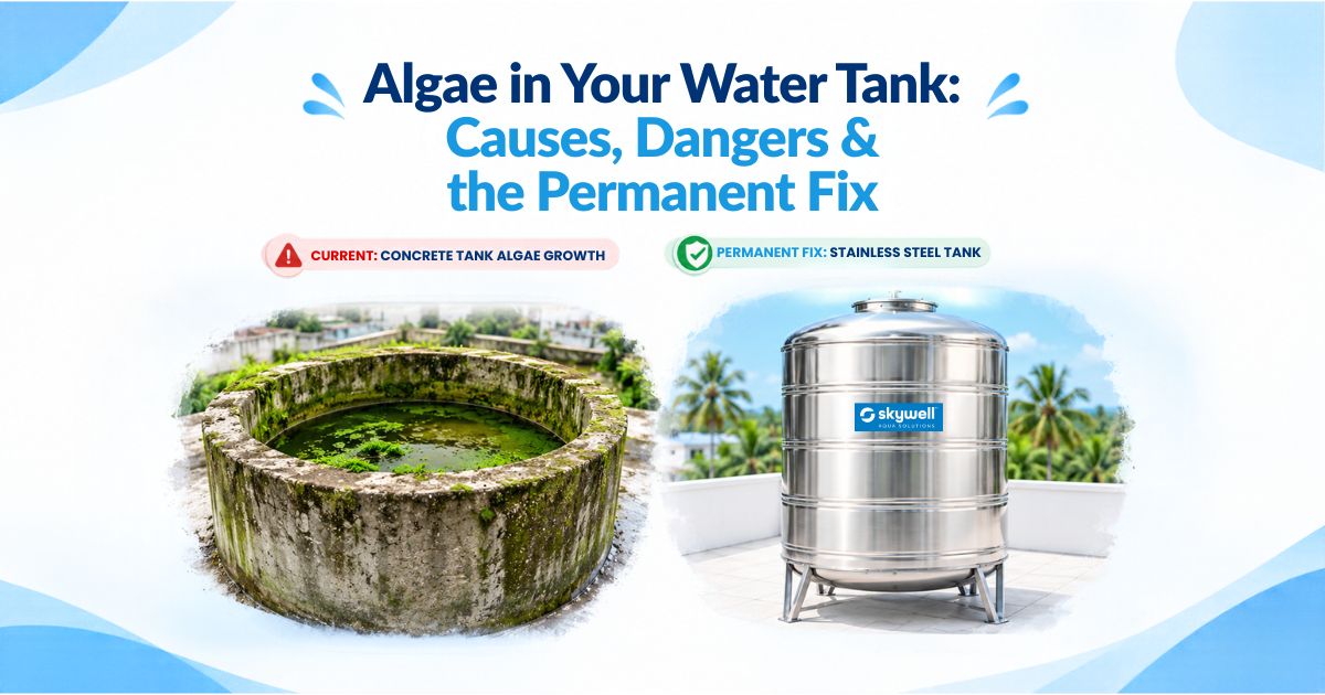 Algae in Your Water Tank: Causes, Removal & Prevention 1 blog cover image 29
