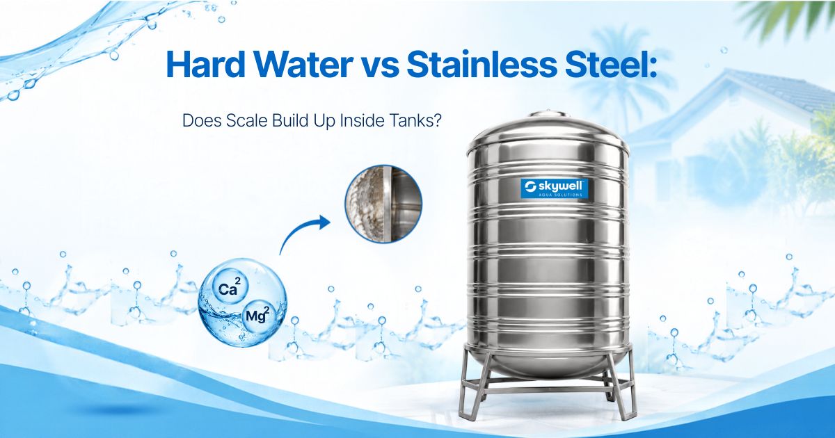 Hard water stainless steel tank: does scale build up inside? 1 blog cover image 45