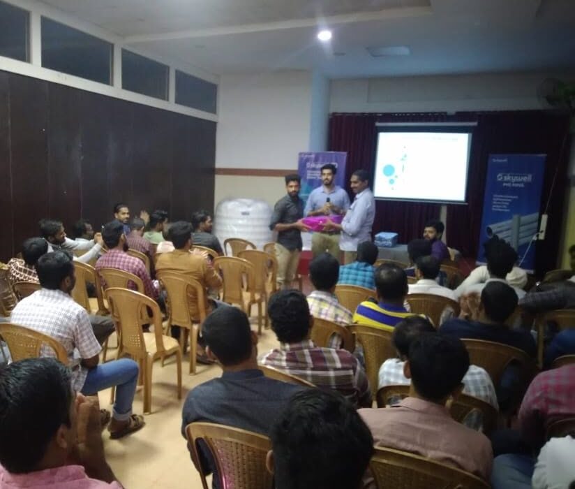 Plumbers attending a Skywell Aqua Solutions meet in 2019.